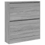 Ingenieurholzschuhregal in Sonoma-Grau 80x21x87,5 cm von , Schuhregale und Schuhorganisatoren - Ref: Foro24-839922, Preis: 82...