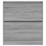 Zapatero de madera de ingeniería gris Sonoma 80x21x87,5 cm by , Shoe racks and shoe organizers - Ref: Foro24-839922, Price: 8...