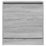 Zapatero de madera de ingeniería gris Sonoma 60x34x63,5 cm by , Shoe racks and shoe organizers - Ref: Foro24-839943, Price: 6...