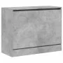 Zapatero de madera de ingeniería gris hormigón 80x34x63 cm de , Zapateros y organizadores de calzado - Ref: Foro24-839962, Pr...