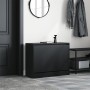 Schwarzer Holzschuhschrank aus Ingenieurholz, 80x34x63 cm. von , Schuhregale und Schuhorganisatoren - Ref: Foro24-839960, Pre...