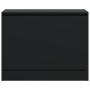 Schwarzer Holzschuhschrank aus Ingenieurholz, 80x34x63 cm. von , Schuhregale und Schuhorganisatoren - Ref: Foro24-839960, Pre...