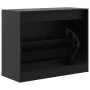 Schwarzer Holzschuhschrank aus Ingenieurholz, 80x34x63 cm. von , Schuhregale und Schuhorganisatoren - Ref: Foro24-839960, Pre...