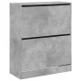 Ingenieurholzschuhregal in Betongrau 80x34x96,5 cm von , Schuhregale und Schuhorganisatoren - Ref: Foro24-839969, Preis: 93,1...