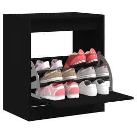 Ingenieurholzschuhmacher in Schwarz 60x42x69 cm von , Schuhregale und Schuhorganisatoren - Ref: Foro24-839981, Preis: 59,22 €...