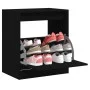 Zapatero de madera de ingeniería negro 60x42x69 cm de , Zapateros y organizadores de calzado - Ref: Foro24-839981, Precio: 58...