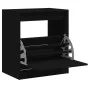 Zapatero de madera de ingeniería negro 60x42x69 cm de , Zapateros y organizadores de calzado - Ref: Foro24-839981, Precio: 58...