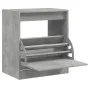 Mueble zapatero madera contrachapada gris hormigón 70x36x60 cm by , Shoe racks and shoe organizers - Ref: Foro24-839983, Pric...
