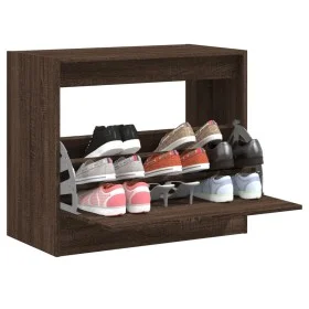 Ingenieurholzschuhmacher in Eichenbraun 80x42x69 cm von , Schuhregale und Schuhorganisatoren - Ref: Foro24-840007, Preis: 61,...