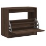 Zapatero de madera de ingeniería marrón roble 80x42x69 cm by , Shoe racks and shoe organizers - Ref: Foro24-840007, Price: 62...