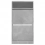Ingenieurholzschuhregal in Betongrau 60x34x116 cm von , Schuhregale und Schuhorganisatoren - Ref: Foro24-840018, Preis: 80,86...
