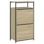 Zapatero de madera de ingeniería roble Sonoma 60x34x112 cm by , Shoe racks and shoe organizers - Ref: Foro24-840030, Price: 8...