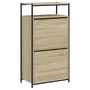 Zapatero de madera de ingeniería roble Sonoma 60x34x112 cm by , Shoe racks and shoe organizers - Ref: Foro24-840030, Price: 8...