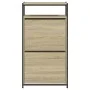 Zapatero de madera de ingeniería roble Sonoma 60x34x112 cm by , Shoe racks and shoe organizers - Ref: Foro24-840030, Price: 8...