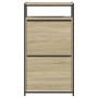 Zapatero de madera de ingeniería roble Sonoma 60x34x112 cm by , Shoe racks and shoe organizers - Ref: Foro24-840030, Price: 8...