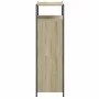 Zapatero de madera de ingeniería roble Sonoma 60x34x112 cm by , Shoe racks and shoe organizers - Ref: Foro24-840030, Price: 8...