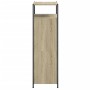 Zapatero de madera de ingeniería roble Sonoma 60x34x112 cm by , Shoe racks and shoe organizers - Ref: Foro24-840030, Price: 8...