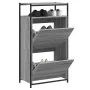 Ingenieurholzschuhregal in Sonoma-Grau 60x34x112 cm von , Schuhregale und Schuhorganisatoren - Ref: Foro24-840032, Preis: 95,...