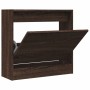 Oak brown engineered wood shoe rack 60x21x57 cm by , Shoe racks and shoe organizers - Ref: Foro24-839888, Price: 61,08 €, Dis...