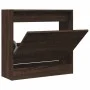 Oak brown engineered wood shoe rack 60x21x57 cm by , Shoe racks and shoe organizers - Ref: Foro24-839888, Price: 60,19 €, Dis...