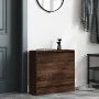 Oak brown engineered wood shoe rack 60x21x57 cm by , Shoe racks and shoe organizers - Ref: Foro24-839888, Price: 60,19 €, Dis...