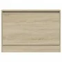 Schuhregal aus Sonoma-Eichenholzwerkstoff, 80 x 21 x 57 cm von , Schuhregale und Schuhorganisatoren - Ref: Foro24-839912, Pre...