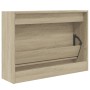 Sonoma oak engineered wood shoe rack 80x21x57 cm by , Shoe racks and shoe organizers - Ref: Foro24-839912, Price: 55,91 €, Di...
