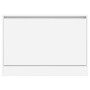 White engineered wood shoe rack 80x21x57 cm by , Shoe racks and shoe organizers - Ref: Foro24-839910, Price: 61,63 €, Discoun...