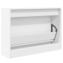 White engineered wood shoe rack 80x21x57 cm by , Shoe racks and shoe organizers - Ref: Foro24-839910, Price: 61,63 €, Discoun...