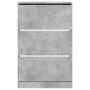 Concrete gray engineered wood shoe rack 80x21x125.5 cm by , Shoe racks and shoe organizers - Ref: Foro24-839927, Price: 103,4...