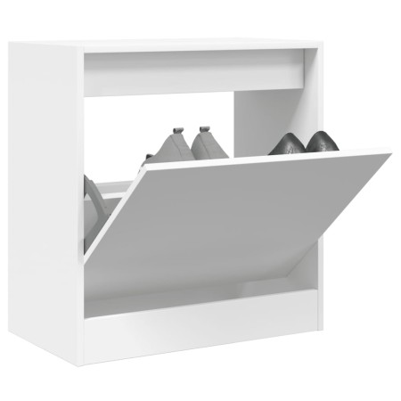 White engineered wood shoe rack 60x34x63.5 cm by , Shoe racks and shoe organizers - Ref: Foro24-839938, Price: 51,10 €, Disco...