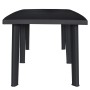 Anthracite gray plastic garden table 216x90x72 cm by vidaXL, Garden tables - Ref: Foro24-45597, Price: 141,05 €, Discount: %