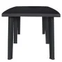 Mesa de jardín de plástico gris antracita 216x90x72 cm de vidaXL, Mesas de jardín - Ref: Foro24-45597, Precio: 160,33 €, Desc...