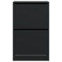 Black engineered wood shoe rack 60x34x96.5 cm by , Shoe racks and shoe organizers - Ref: Foro24-839946, Price: 98,12 €, Disco...