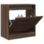 Oak brown engineered wood shoe rack 60x34x63.5 cm by , Shoe racks and shoe organizers - Ref: Foro24-839944, Price: 75,19 €, D...