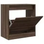 Oak brown engineered wood shoe rack 60x34x63.5 cm by , Shoe racks and shoe organizers - Ref: Foro24-839944, Price: 74,06 €, D...