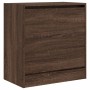 Oak brown engineered wood shoe rack 60x34x63.5 cm by , Shoe racks and shoe organizers - Ref: Foro24-839944, Price: 75,19 €, D...