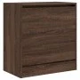 Oak brown engineered wood shoe rack 60x34x63.5 cm by , Shoe racks and shoe organizers - Ref: Foro24-839944, Price: 74,06 €, D...