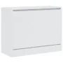 White engineered wood shoe rack 80x34x63 cm by , Shoe racks and shoe organizers - Ref: Foro24-839959, Price: 59,60 €, Discoun...