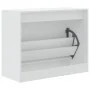 White engineered wood shoe rack 80x34x63 cm by , Shoe racks and shoe organizers - Ref: Foro24-839959, Price: 59,60 €, Discoun...