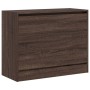 Oak brown engineered wood shoe rack 80x34x63 cm by , Shoe racks and shoe organizers - Ref: Foro24-839965, Price: 92,42 €, Dis...