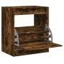 Smoked oak engineered wood shoe rack 60x42x69 cm by , Shoe racks and shoe organizers - Ref: Foro24-839984, Price: 58,38 €, Di...