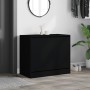 Zapatero de madera de ingeniería negro 80x42x69 cm de , Zapateros y organizadores de calzado - Ref: Foro24-840002, Precio: 68...