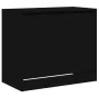 Black engineered wood shoe rack 80x42x69 cm by , Shoe racks and shoe organizers - Ref: Foro24-840002, Price: 66,13 €, Discoun...