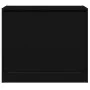 Black engineered wood shoe rack 80x42x69 cm by , Shoe racks and shoe organizers - Ref: Foro24-840002, Price: 66,13 €, Discoun...