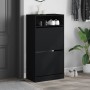Zapatero de madera de ingeniería negro 60x34x116 cm de , Zapateros y organizadores de calzado - Ref: Foro24-840016, Precio: 8...