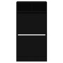Black engineered wood shoe rack 60x34x116 cm by , Shoe racks and shoe organizers - Ref: Foro24-840016, Price: 82,13 €, Discou...