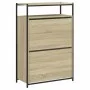Schuhregal aus Sonoma-Eichenholzwerkstoff, 75 x 34 x 112 cm von , Schuhregale und Schuhorganisatoren - Ref: Foro24-840035, Pr...