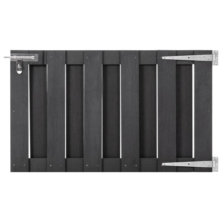Gray WPC garden gate 100x60 cm by , garden gates - Ref: Foro24-49081, Price: 109,98 €, Discount: %