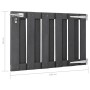 Gartentor WPC grau 100x60 cm von , Gartentore - Ref: Foro24-49081, Preis: 109,98 €, Rabatt: %